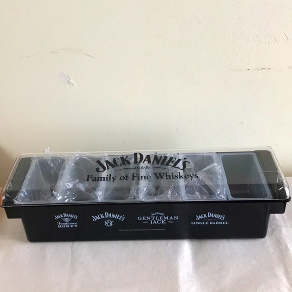 Jack Daniels Dining New Jack Daniels Bar Condiment Caddy For Lemon Lime Bar Fixings